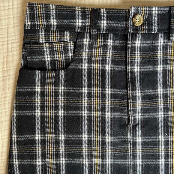 Forever 21 Blue & Yellow Mini Plaid Skirt - Picture 2 of 3